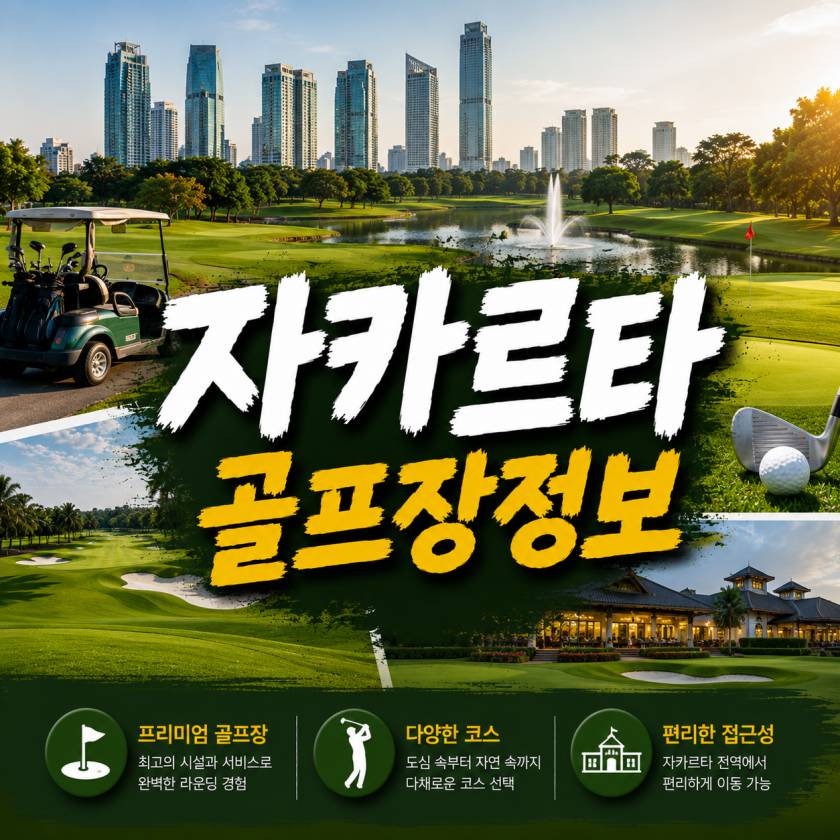 자카르타 골프장 정보