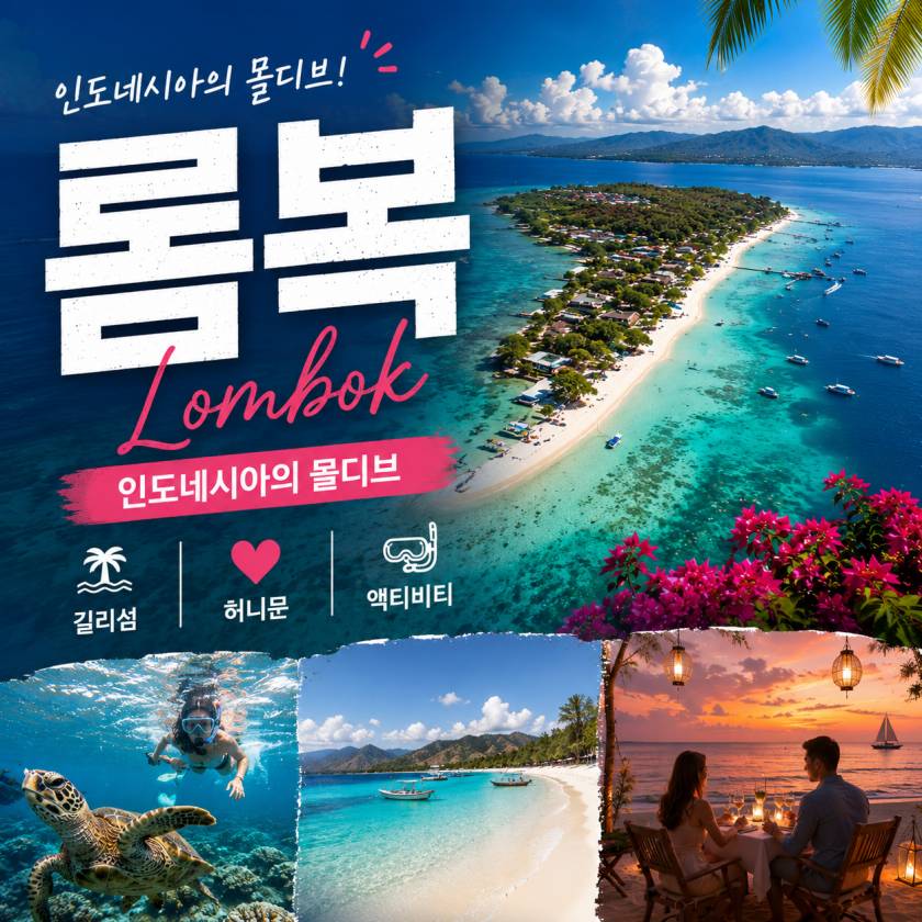 롬복 여행 정보와 길리섬 투어