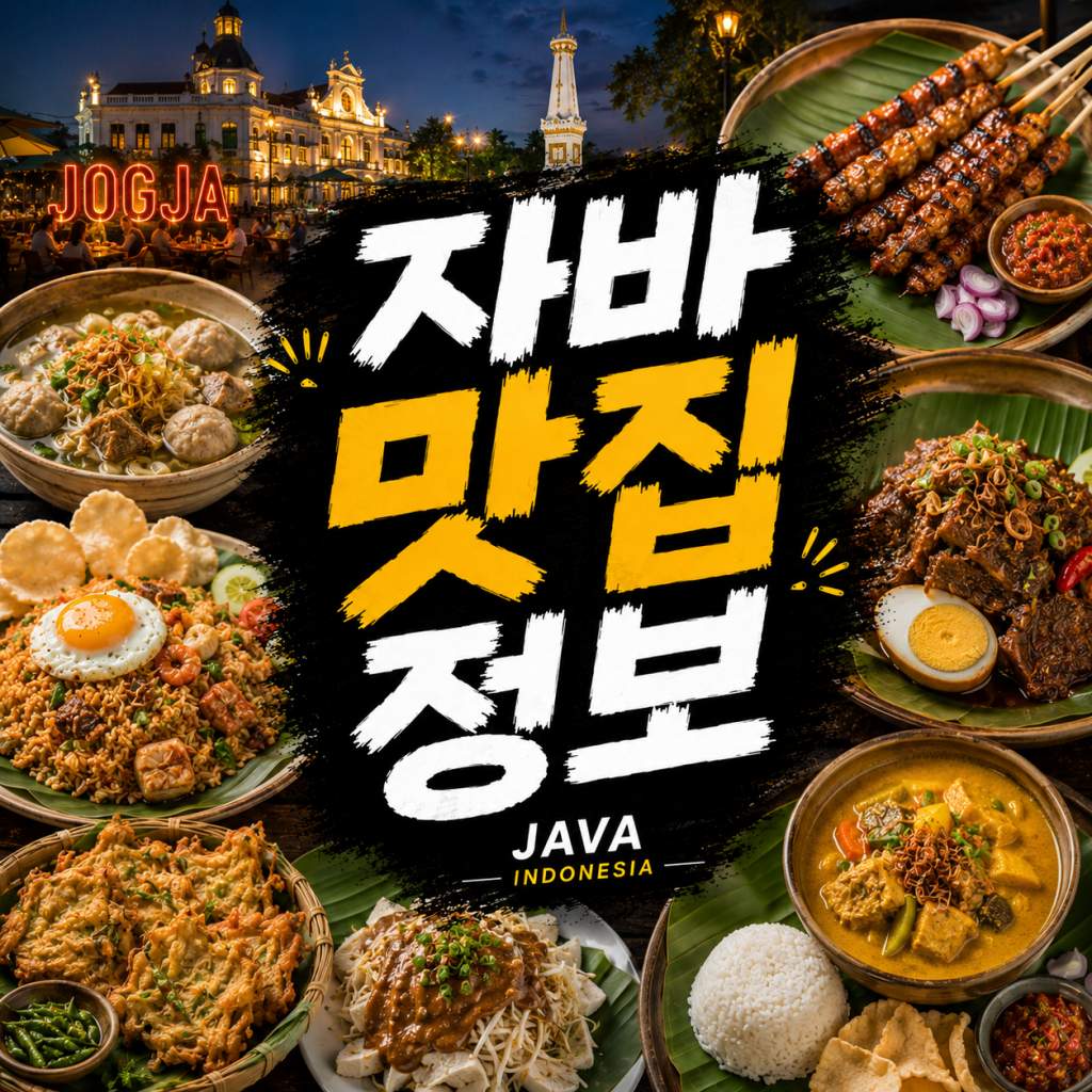 자바 맛집 정보 현지식 씨푸드 한식 레스토랑 추천 안내