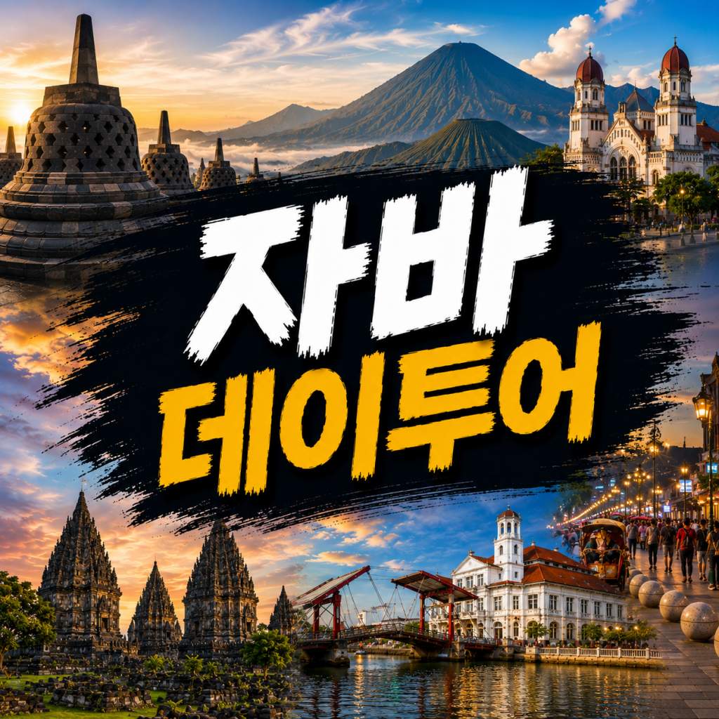 자바 데이투어 한국어 가이드 전용차량 단독 투어